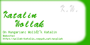 katalin wollak business card
